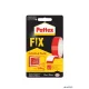 Ragasztószalag, kétoldalas, 19 mm x 1,5 m, HENKEL "Pattex Fix 120 kg", piros