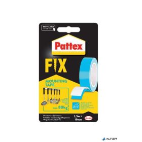   Ragasztószalag, kétoldalas, 19 mm x 1,5 m, HENKEL "Pattex Fix 80 kg", kék