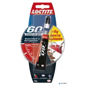   Ragasztó, általános, 20 g, HENKEL "Loctite 60 sec."