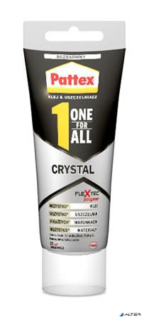 Ragasztó, építési-szerelési, 90 g, HENKEL 'Pattex One for All Crystal'