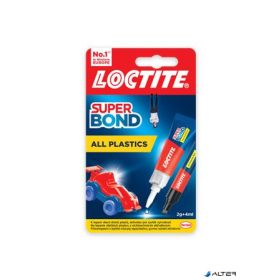   Pillanatragasztó gél, 2 g + 4 ml, HENKEL "Loctite Super Bond Plastik"
