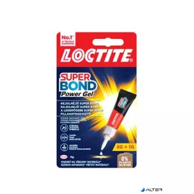   Pillanatragasztó gél, 4 g, HENKEL "Loctite Super Bond Power Gél"