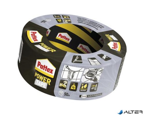 Ragasztószalag, 50 mm x 50 m, HENKEL "Pattex Power Tape", ezüst
