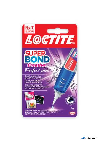 Pillanatragasztó, 3 g, HENKEL 'Loctite Super Bond  CEATIVE Perfect Pen'