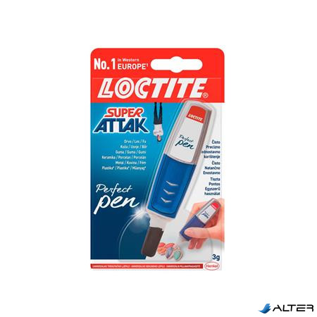 Pillanatragasztó, 3 g, HENKEL "Loctite Super Bond CEATIVE Perfect Pen"