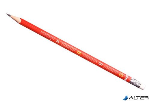Grafitceruza radírral, HB, háromszögletű, KORES "Mathmagic"