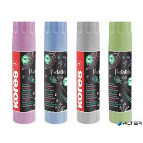   Ragasztóstift, metál színű tokban, 20 g, KORES "Metallic Style"