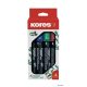 Alkoholos marker készlet, 3-5 mm, vágott, KORES 'ECO K-Marker XP2', 4 különböző szín