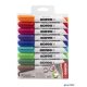 Tábla- és flipchart marker készlet, 1-3 mm, kúpos, KORES 'K-Marker', 10 különböző szín