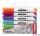 Tábla- és flipchart marker készlet, 1-3 mm, vágott, KORES 'K-Marker', 6 különböző szín