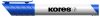 Tábla- és flipchart marker, 3 mm, kúpos, KORES "K-Marker XW1", kék