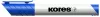 Tábla- és flipchart marker, 3 mm, kúpos, KORES 'K-Marker XW1', kék