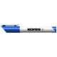 Tábla- és flipchart marker, 1-3 mm, kúpos, KORES 'K-Marker', kék