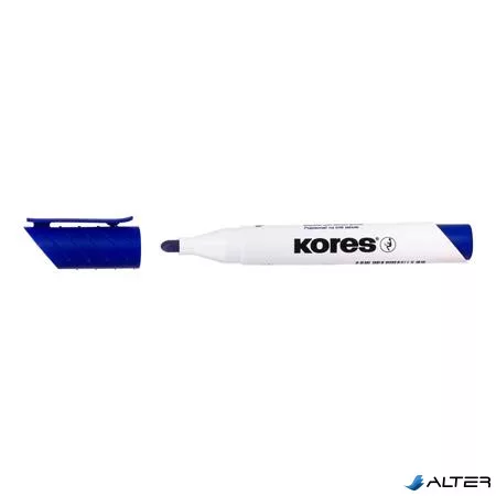 Tábla- és flipchart marker, 3 mm, kúpos, KORES "K-Marker XW1", kék