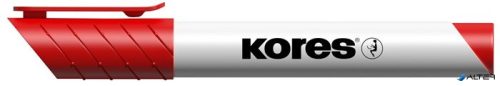 Tábla- és flipchart marker, 3 mm, kúpos, KORES "K-Marker XW1", piros