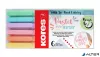 Ecsetirón készlet, KORES "Pastel Style", 6 pasztell szín