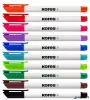 Tábla- és flipchart marker készlet, 1-3 mm kúpos, KORES "K-Marker W1", 10 különböző szín