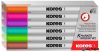 Tábla- és flipchart marker készlet, 1-3 mm kúpos, KORES "K-Marker W1", 6 különböző szín