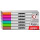 Tábla- és flipchart marker készlet, 1-3 mm kúpos, KORES "K-Marker W1", 6 különböző szín