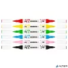 Dekormarker készlet, akril, 1-2 mm, kétvégű, KORES " K-Kreative", 6 különböző szín