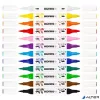Dekormarker készlet, akril, 1-2 mm, kétvégű, KORES ' K-Kreative', 12 különböző szín