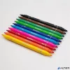 Filctoll készlet, 1-3 mm, kétvégű, kimosható, KORES 'Korellos 2in1', 10 különböző szín