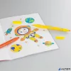 Filctoll készlet, 1-3 mm, kétvégű, kimosható, KORES 'Korellos 2in1', 10 különböző szín