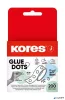 Ragasztópont, kétoldalas, 200 db, KORES "Glue Dots", átlátszó