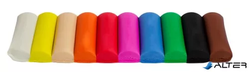 Gyurma, 200 g, 10 pasztell szín, KORES "PLASTILINA"