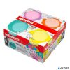 Gyurma,160 g, levegőre száradó, 4 pasztell szín, KORES "Magic Clay"