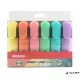 Szövegkiemelő készlet, 0,5-5 mm, KORES 'Bright Liner Plus Pastel', 6 különböző szín