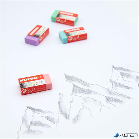 Radír display, KORES "KE-30", pasztell színek