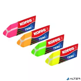 Radír, KORES "Trino", vegyes neon színek