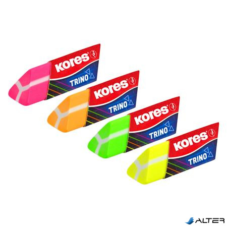 Radír, KORES "Trino", vegyes neon színek