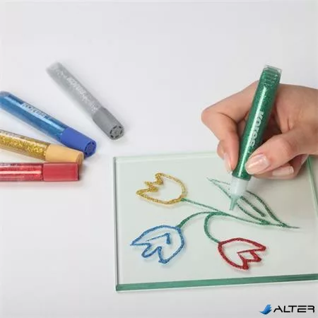 Csillámos ragasztó, pasztell, KORES