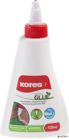 Hobbiragasztó, 125 ml, KORES "White Glue"
