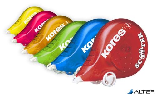 Hibajavító roller, 4,2 mm x 8 m, KORES "Scooter", vegyes színek