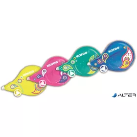   Hibajavító roller, 4,2 mm x 8 m, KORES "Fantasy Scooter, Paisley", vegyes színek