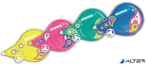 Hibajavító roller, 4,2 mm x 8 m, KORES "Fantasy Scooter, Paisley", vegyes színek