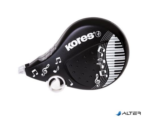 Hibajavító roller, 4,2 mm x 8 m, KORES "Scooter Black&White", vegyes