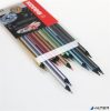 Színes ceruza készlet, háromszögletű, KORES 'Kolores Style Metallic', 12 metál szín