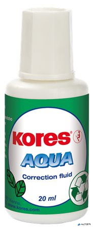 Hibajavító folyadék, vízbázisú, 20 ml, KORES 'Aqua'