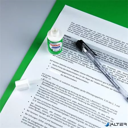 Hibajavító folyadék, vízbázisú, 20 ml, KORES 'Aqua'