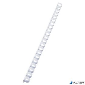 Spirál, műanyag, 12 mm, 56-80 lap, VICTORIA, fehér