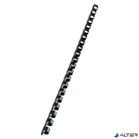 Spirál, műanyag, 12 mm, 56-80 lap, VICTORIA, fekete