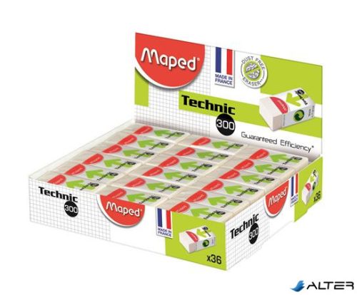 Radír, papírtokkal, MAPED 'Mini Technic 300'