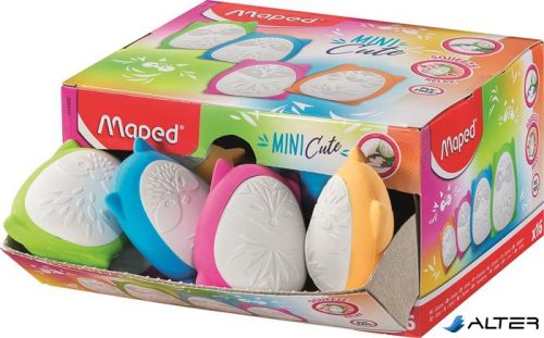 Stresszoldó radír display, MAPED "Mini Cute", vegyes színek