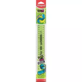   Vonalzó, műanyag, törhetetlen, 30 cm, MAPED "Twist'n Flex"