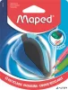 Hegyező, kétlyukú, tartályos, MAPED "Clean", vegyes színek