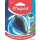Hegyező, kétlyukú, tartályos, MAPED 'Clean', vegyes színek